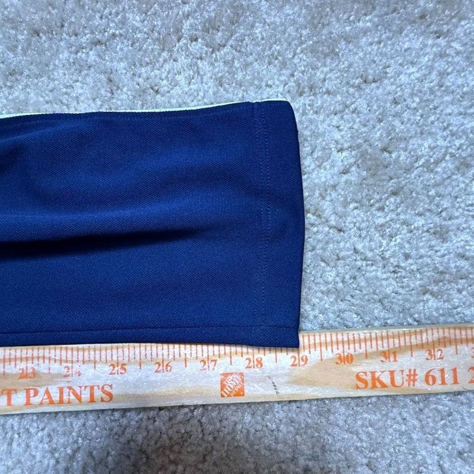 Under Armour Under Armour Pants Mens L Navy Stripe Fitted Performance Joggers Track Zip Bottom Size US 33 - 6 Thumbnail