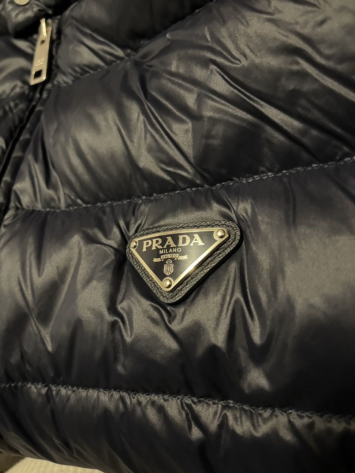 Prada Prada Triangle Logo Nylon Blue Vest Size US M / EU 48-50 / 2 - 3 Thumbnail