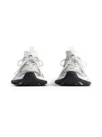 Balenciaga o1w1db10126 Circuit Sneakers in White/Silver Size US 7 / EU 40 - 3 Thumbnail