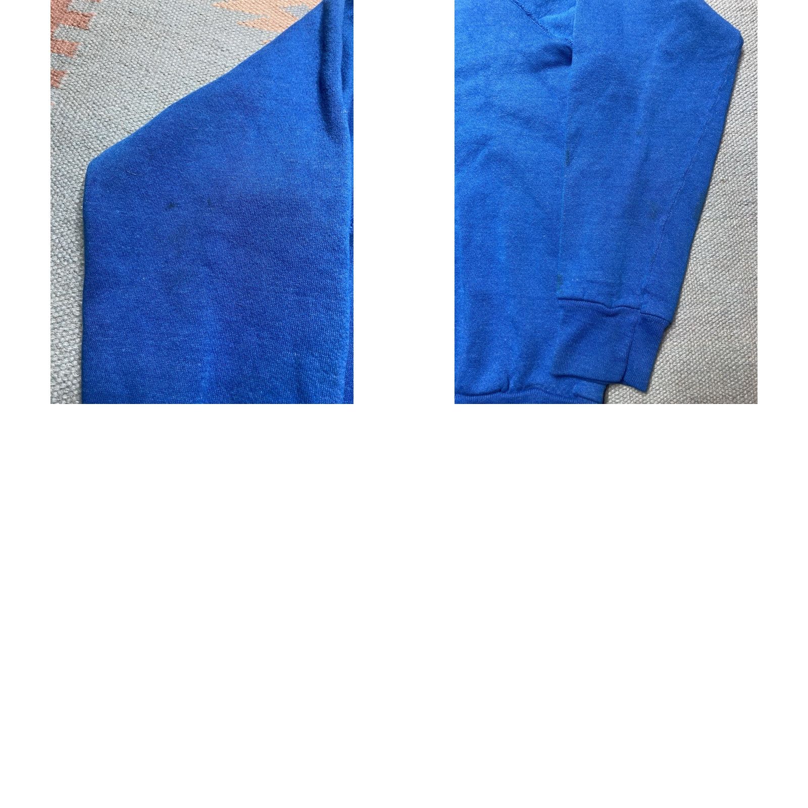 Tultex VINTAGE 80s Tultex USA Raglan Blue Crewneck Sweatshirt XL Size US XL / EU 56 / 4 - 8 Thumbnail