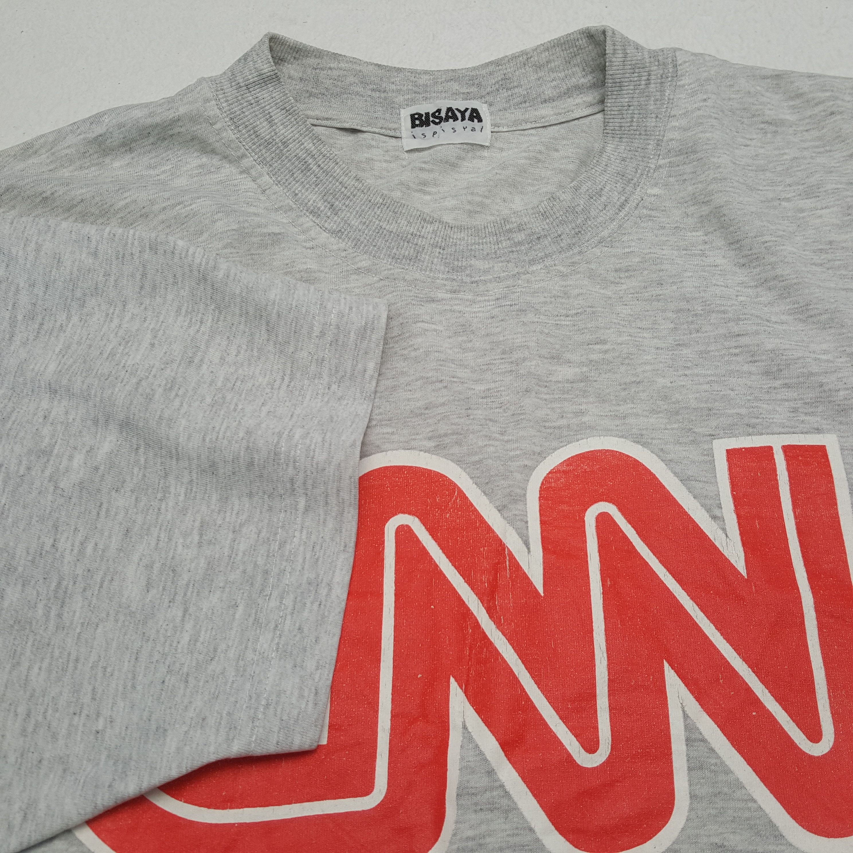 Vintage CNN Television Channel Tshirt Streetwear Style Size US L / EU 52-54 / 3 - 6 Thumbnail