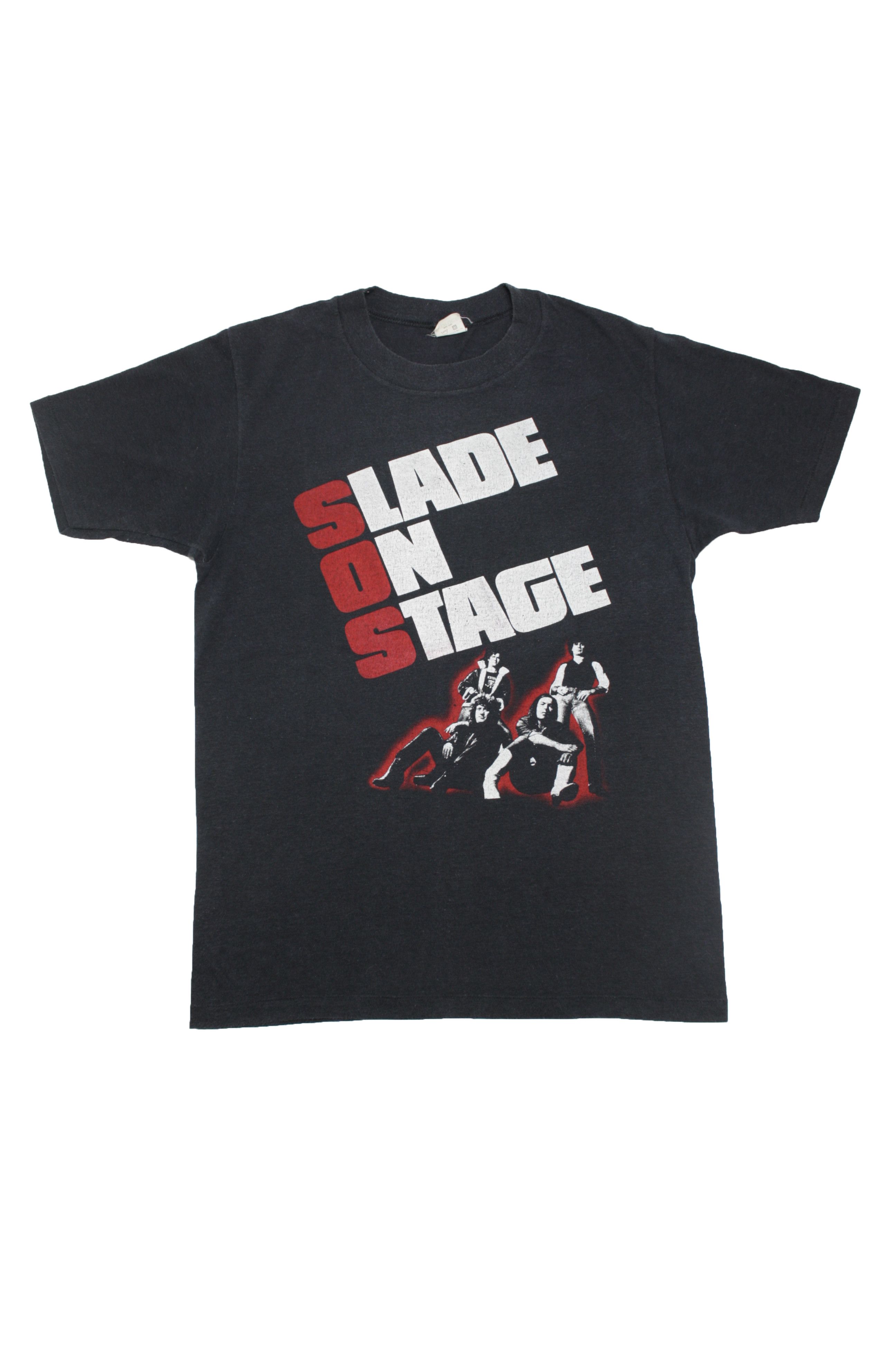 Band Tees × Vintage Slade On Stage 1982 Album Promo Christmas Tour T-Shirt Size L / US 10 / IT 46 - 1 Thumbnail