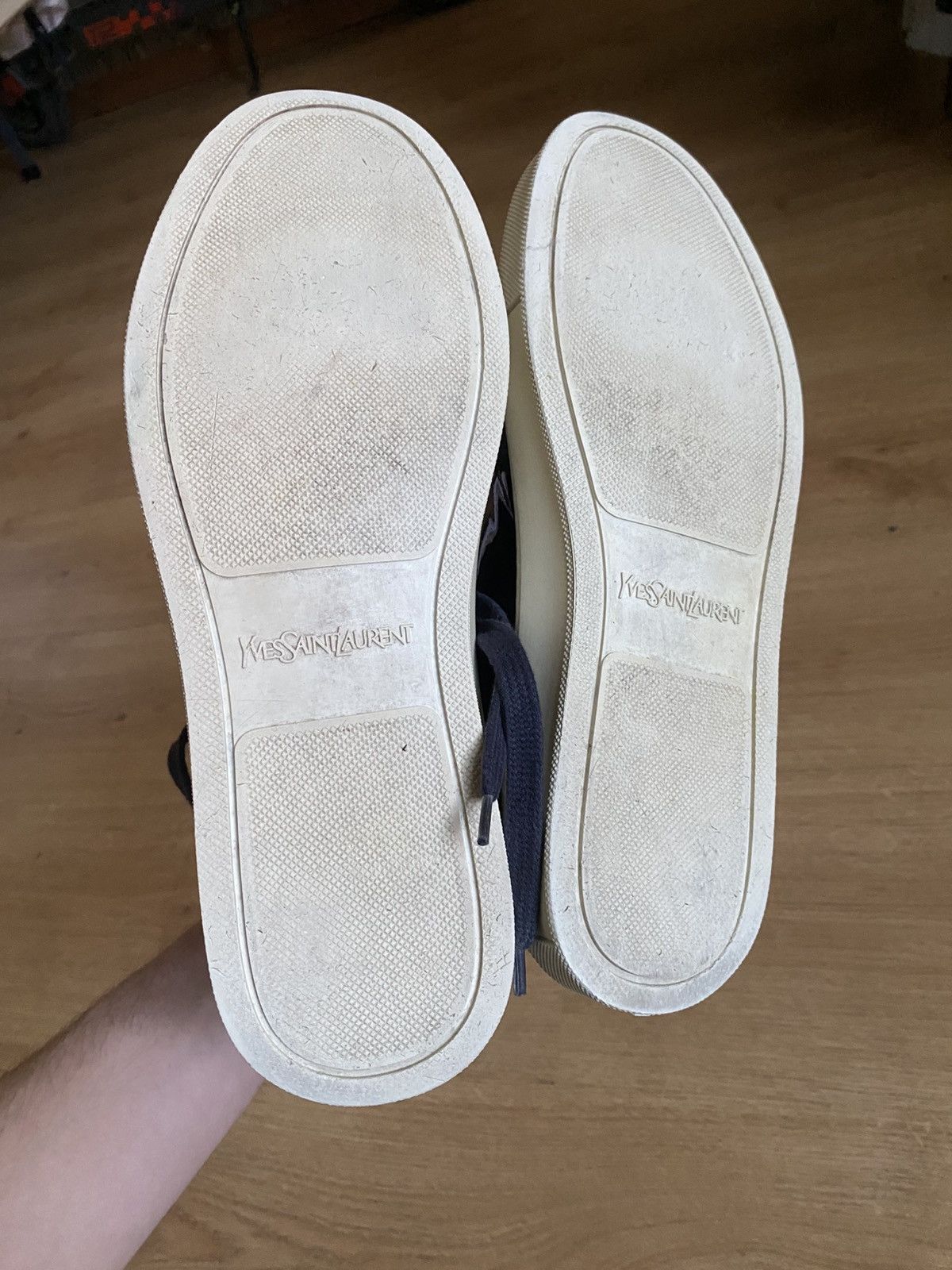 Yves Saint Laurent Saint Laurent (YSL) SL/01H High-Top Sneakers Size US 7 / EU 40 - 10 Thumbnail
