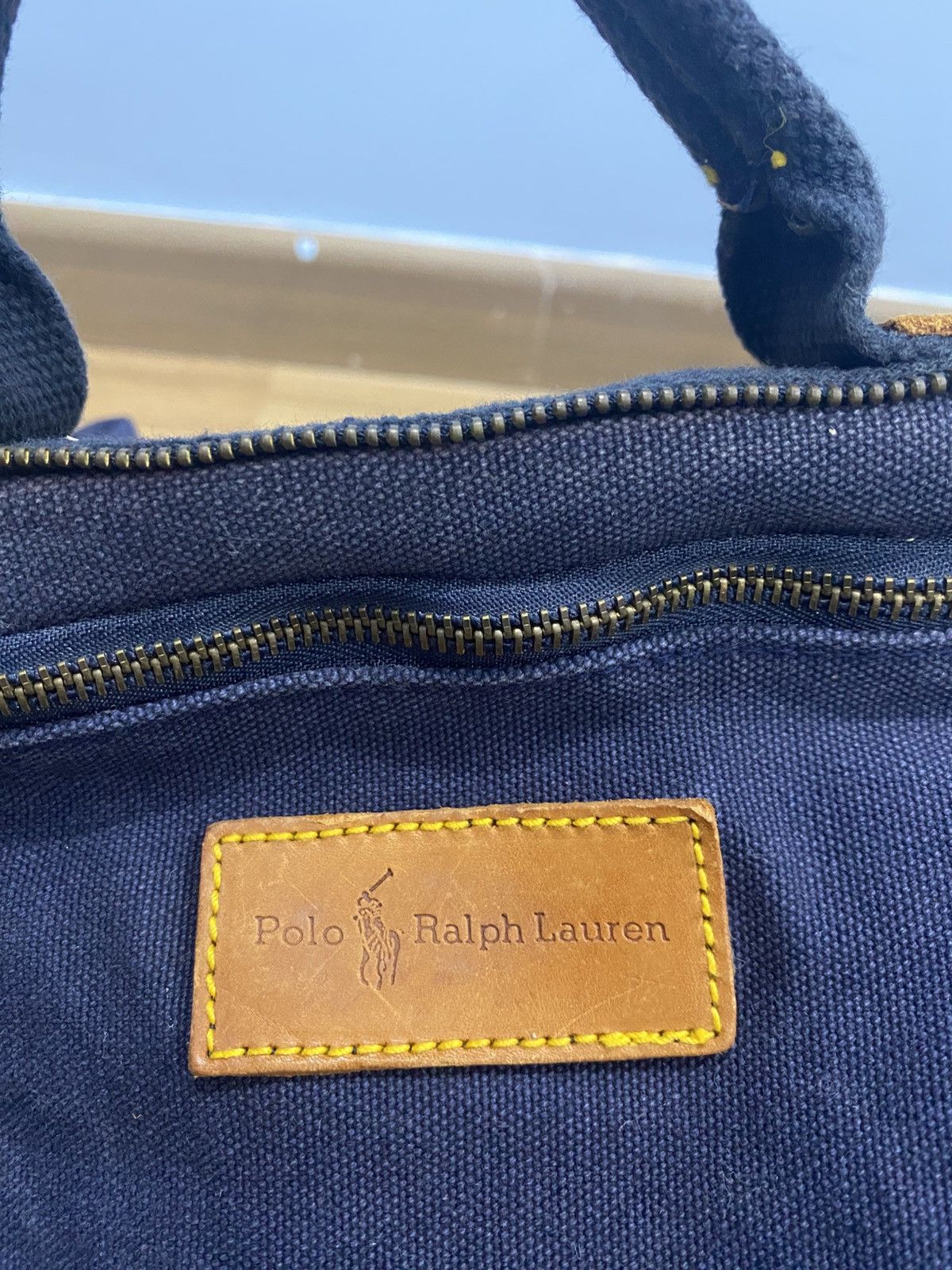 Polo Ralph Lauren RALPH LAUREN Navy Canvas Leather Trim Crossbody bag Size ONE SIZE - 10 Thumbnail