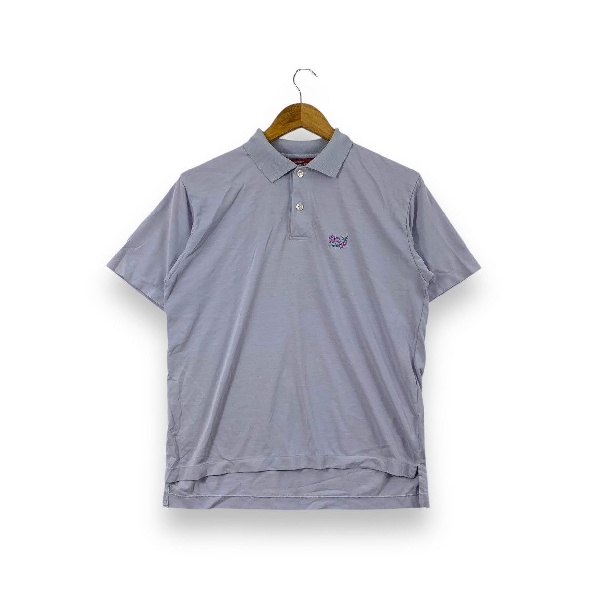 Vintage Vintage ASICS JANE RIVER Collection Floral Polo Tee Shirt Size M / US 6-8 / IT 42-44 - 1 Thumbnail