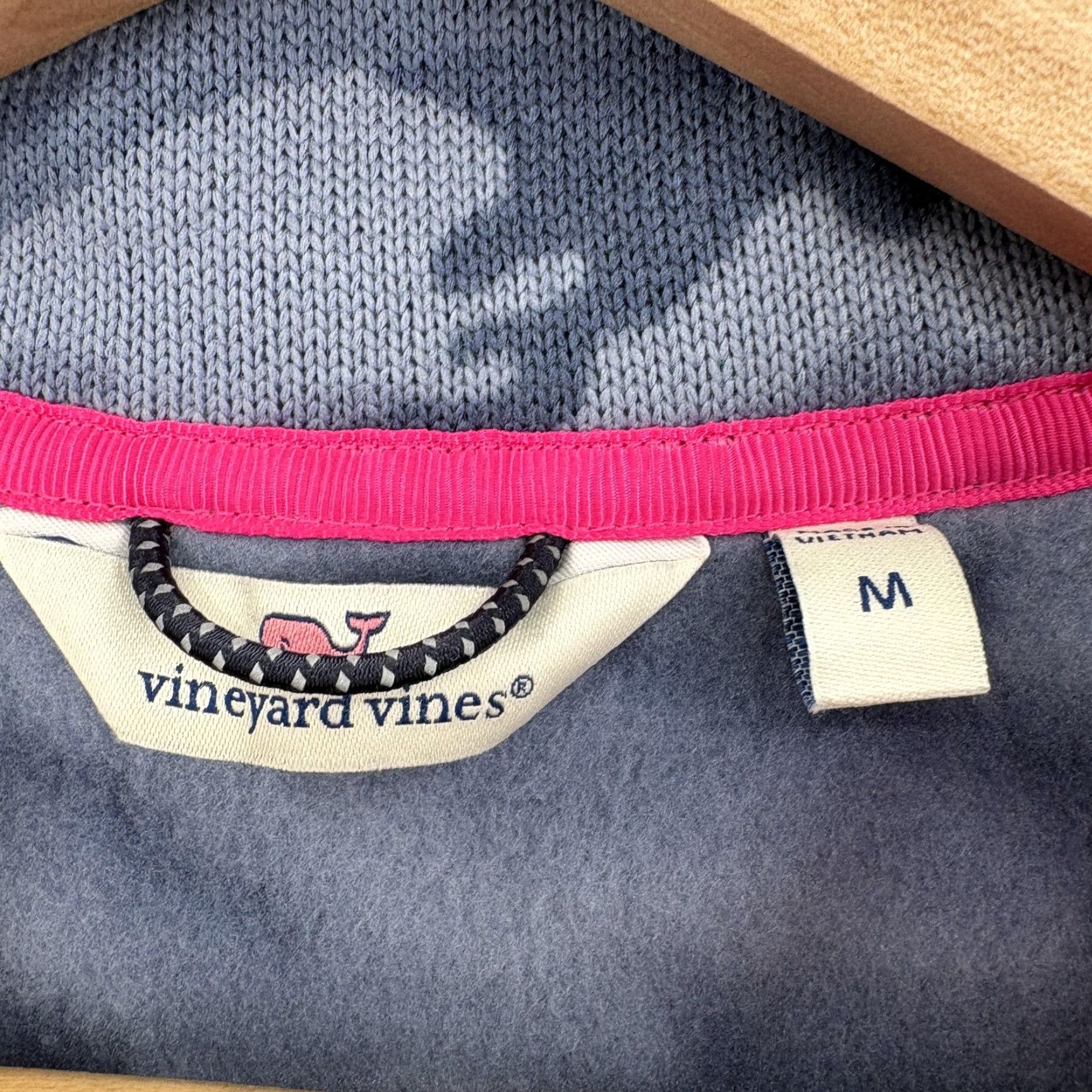 Vineyard Vines Vineyard Vines Fleece Jacket Womens M Blue Camouflage Snap Pullover Outdoor Whale Size M / US 6-8 / IT 42-44 - 4 Thumbnail