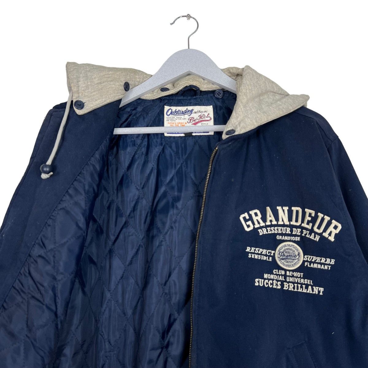 Japanese Brand VINTAGE BE HOP HOODIE BOMBER JACKET Size US L / EU 52-54 / 3 - 11 Thumbnail