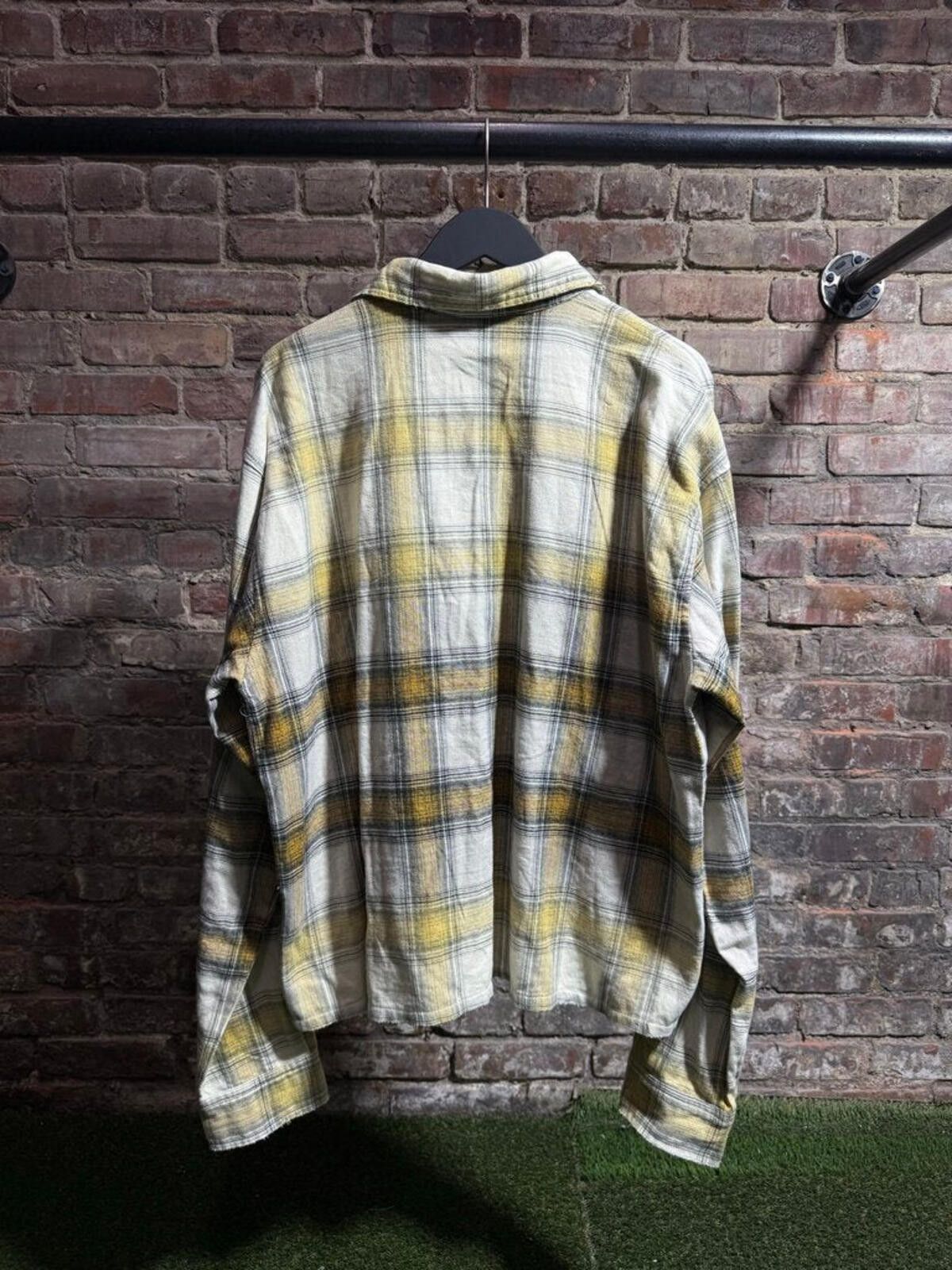 Other Vale State Yellow Rhinestone Flannel Sz. XL Size ONE SIZE - 2 Thumbnail