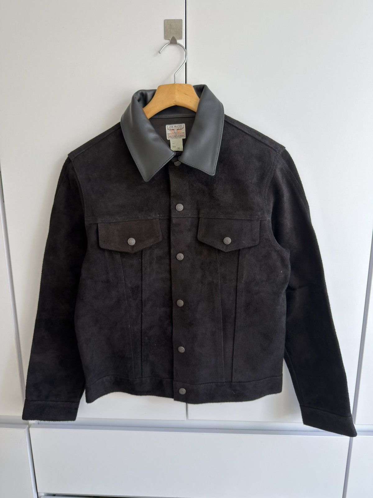 The Real McCoy's Joe McCoy Western Rough Out Leather Jacket S Size US S / EU 44-46 / 1 - 1 Thumbnail