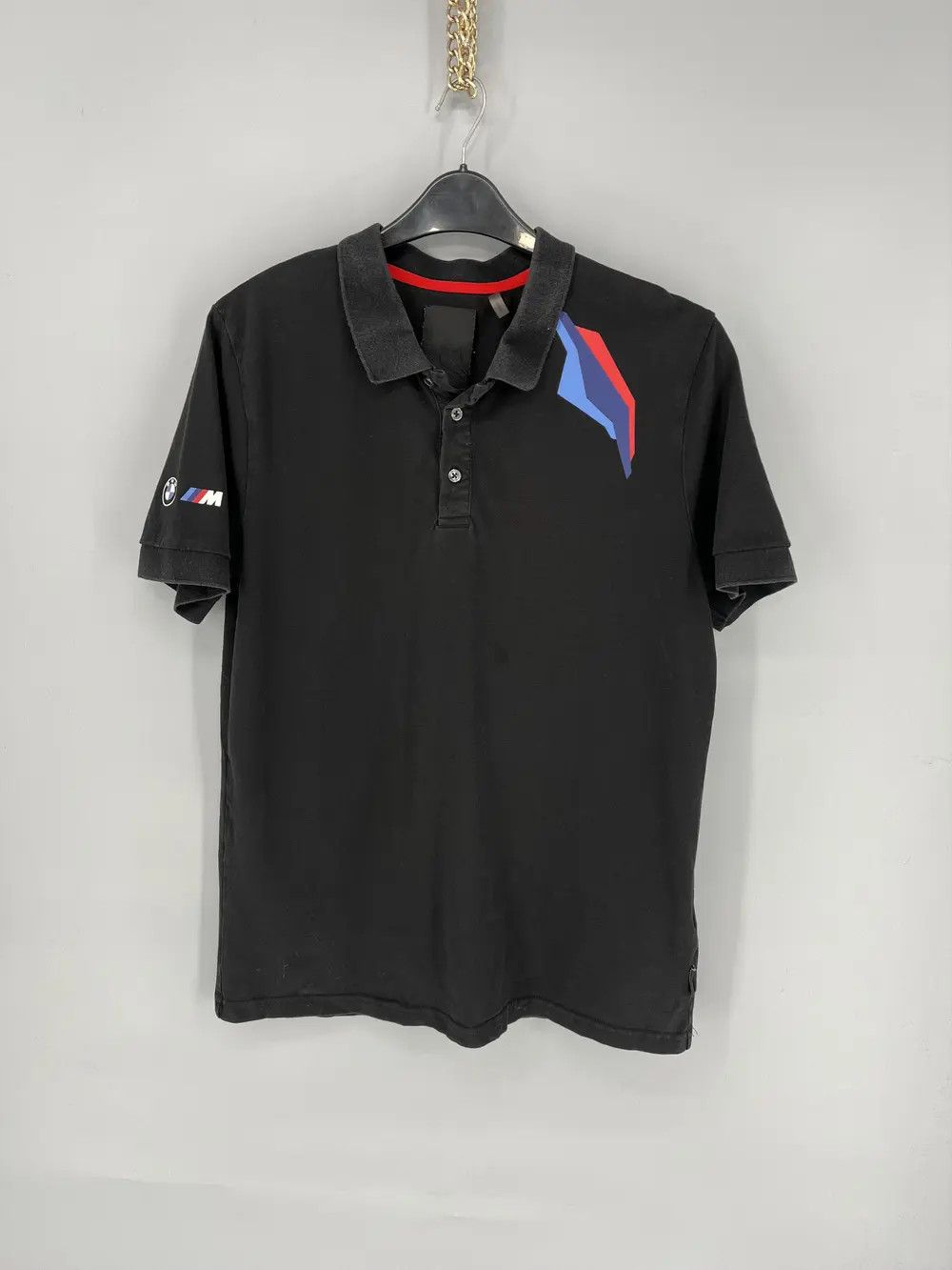 BMW BMW M Mortorsports Spellout Polo Shirt Racing Style Size US L / EU 52-54 / 3 - 1 Thumbnail