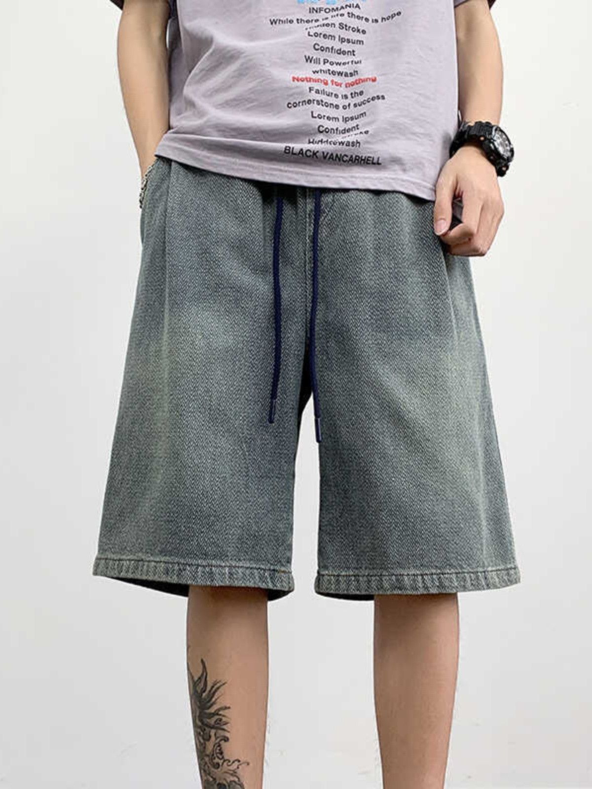 Japanese Brand × Jean Versatile casual loose denim shorts Size US 30 / EU 46 - 1 Thumbnail