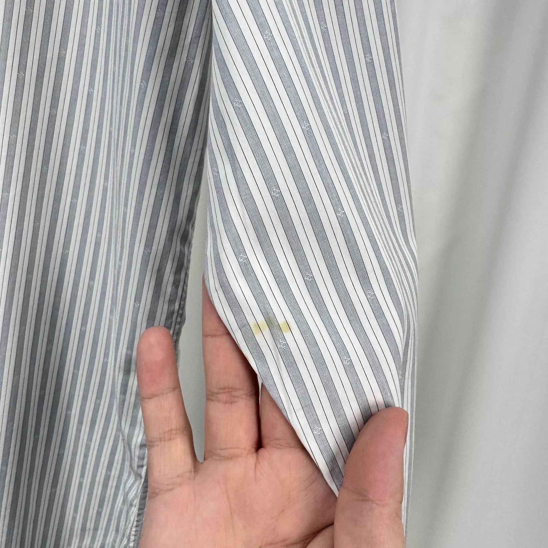 Hermes Hermes H All-Over Stripe Shirt 40 95N Collar Yellow Size US M / EU 48-50 / 2 - 6 Thumbnail