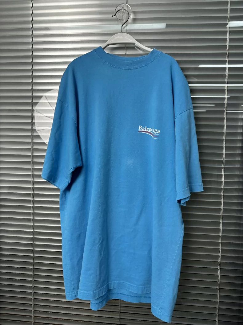 Balenciaga Balenciaga Blue printed cola short-sleeved T-shirt Size US XS / EU 42 / 0 - 1 Thumbnail