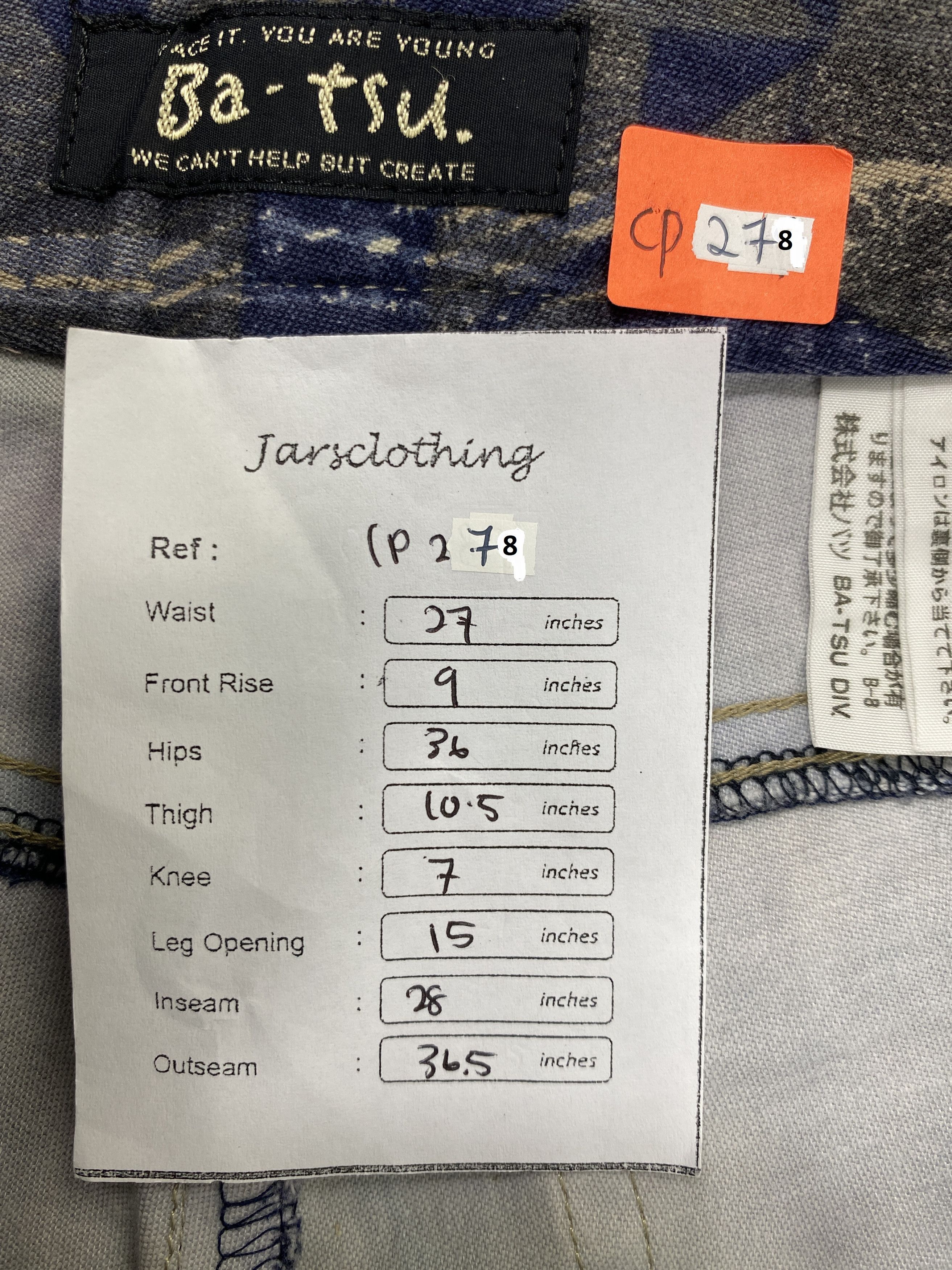 Japanese Brand Vintage Seditionaries Full Print Unisex Pants -CP278 Size US 27 - 7 Thumbnail