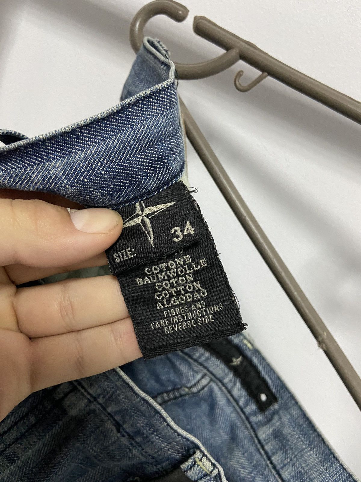 Massimo Osti × Stone Island × Vintage RARE Stone Island Denims Vintage jeans Pants stripes Size US 34 / EU 50 - 9 Thumbnail