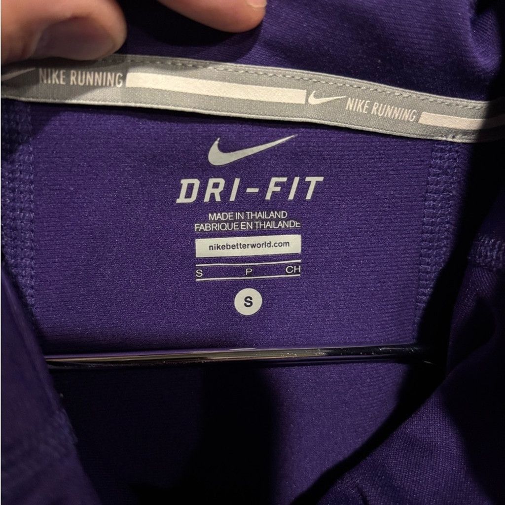Nike Nike Dri-FIT Purple Running Sweatshirt Size S / US 4 / IT 40 - 2 Thumbnail