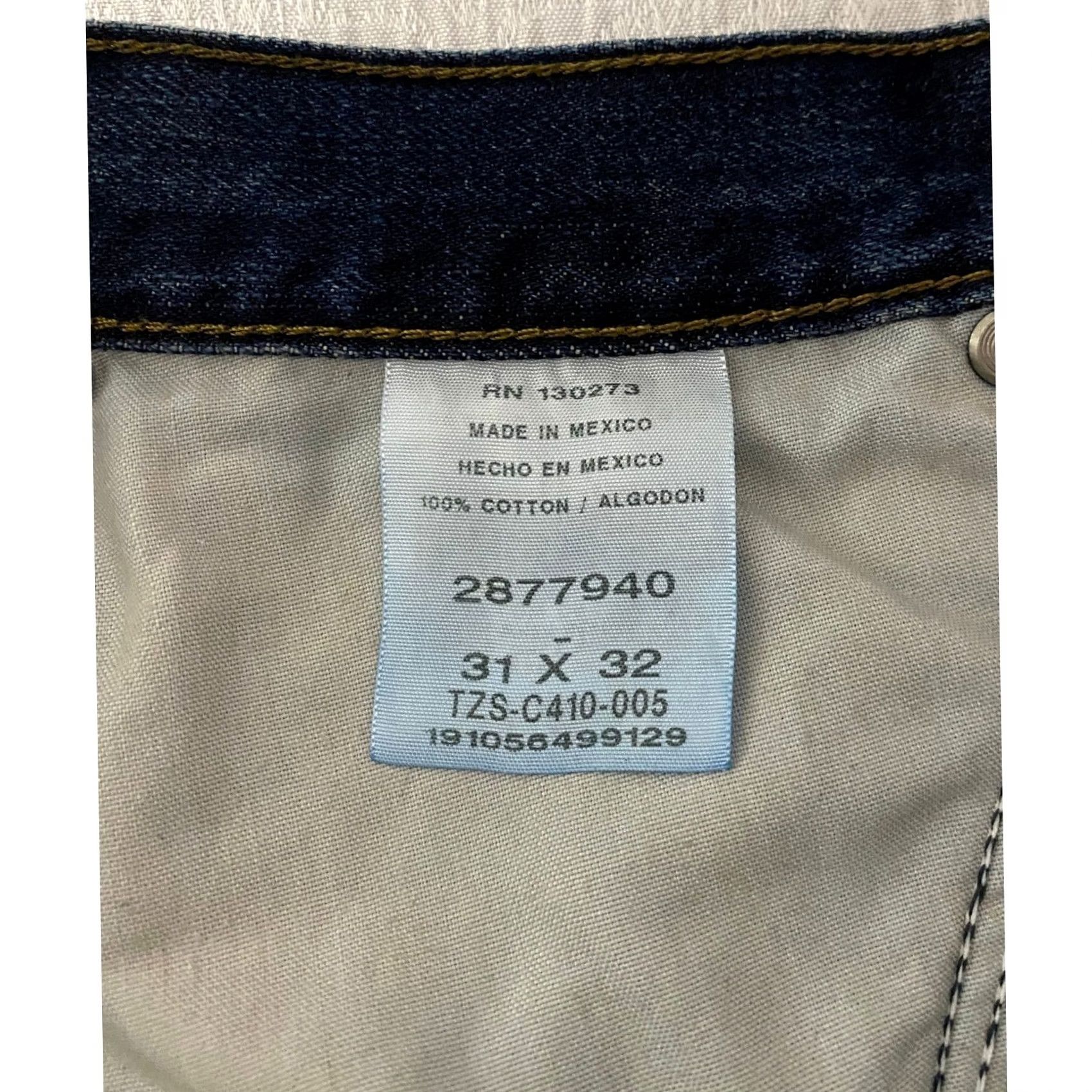 Lee Lee Mens Loose Fit Carpenter Jeans Dark Wash Blue Denim 31x32 Size US 31 - 8 Thumbnail