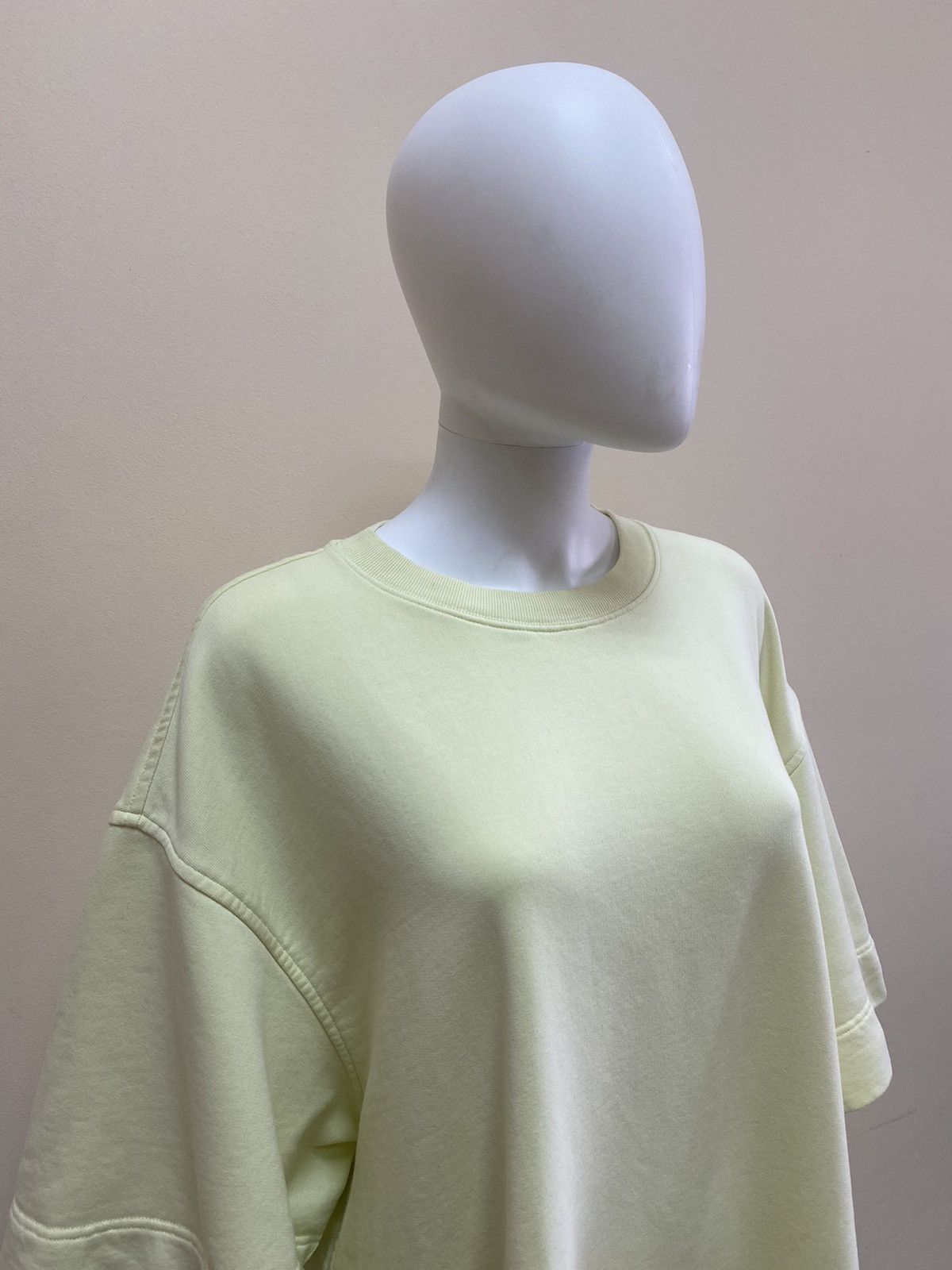 Dries Van Noten Dries Van Noten Womens Yellow Oversized Sweatshirt Size M Size M / US 6-8 / IT 42-44 - 4 Thumbnail