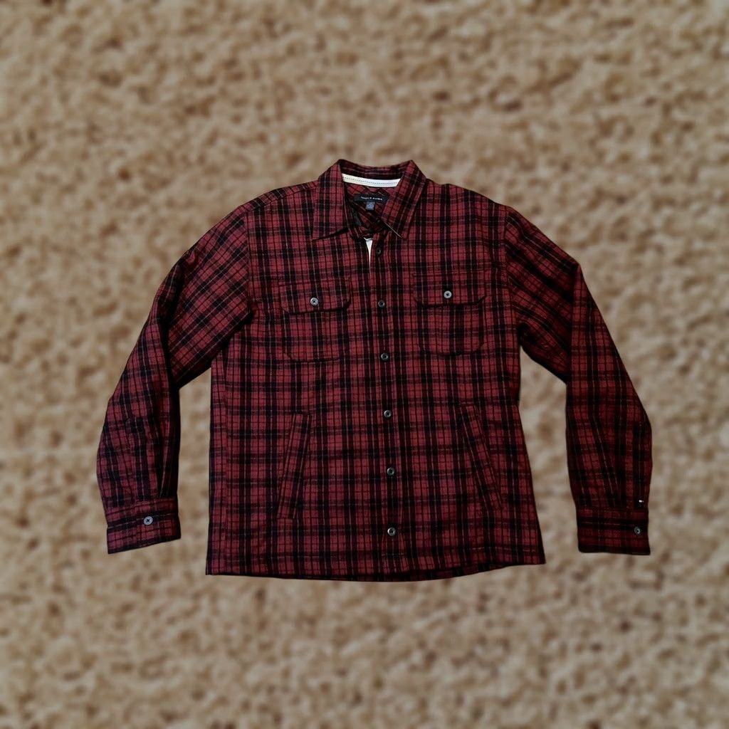 Tommy Hilfiger Tommy Hilfiger Over Shirt Jacket Wool Blend Buffalo Plaid - Men's L Shirt Jacket Size US L / EU 52-54 / 3 - 1 Thumbnail