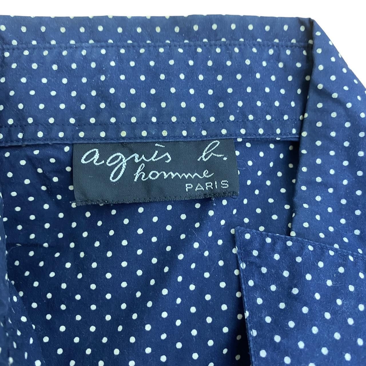 agnes b. AGNES B. PARIS Homme Polka Dot Casual Button Tee Shirt Size US M / EU 48-50 / 2 - 5 Thumbnail