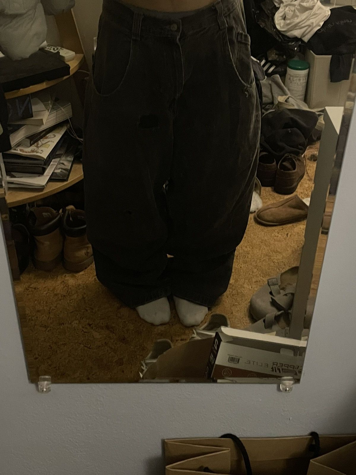 JNCO JNCO Low Down Black Jeans Size US 32 / EU 48 - 8 Thumbnail