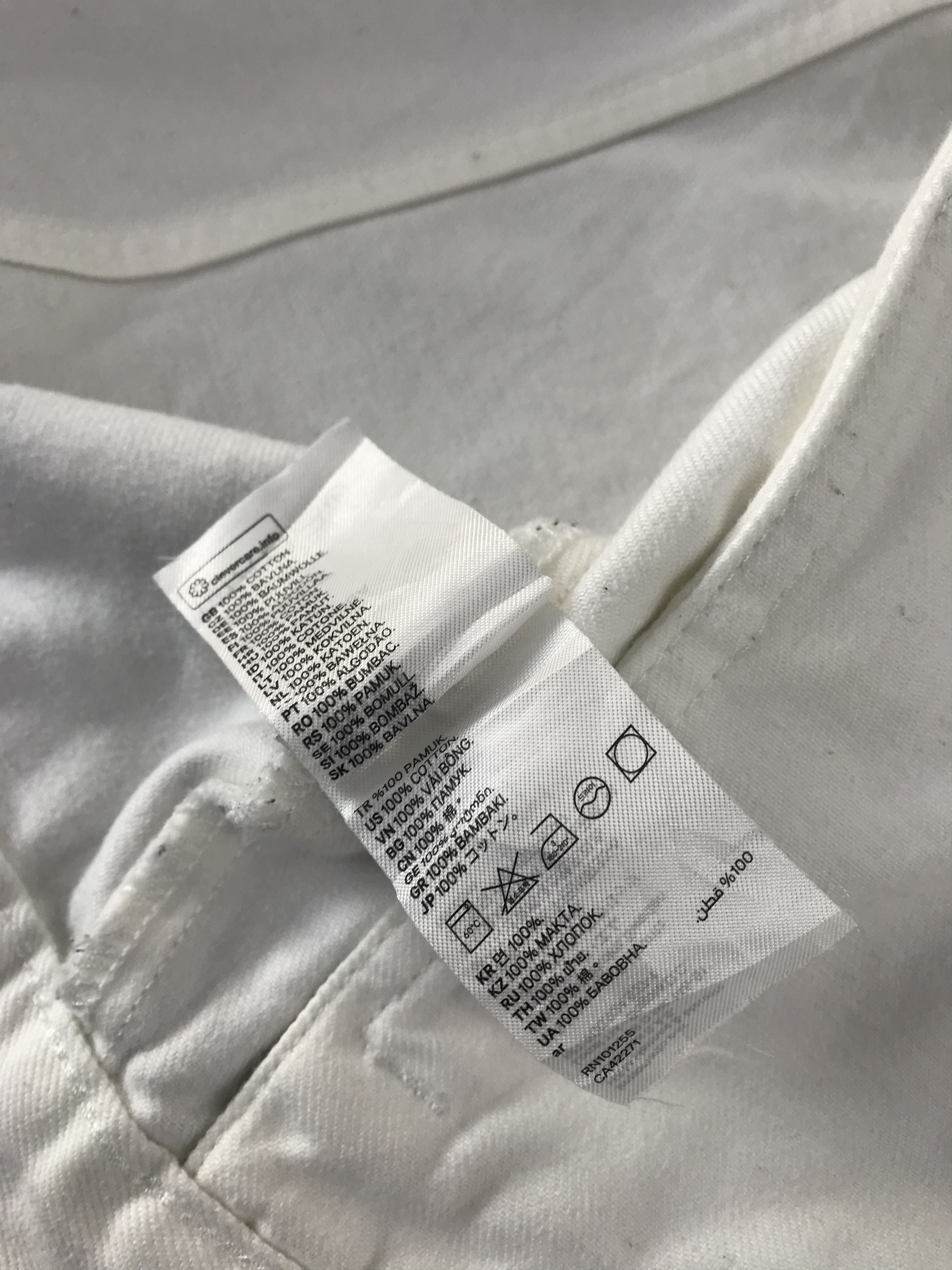 Zara Zara White Denim Jacket Trucker Streetwear Fashion Size S / US 4 / IT 40 - 9 Thumbnail