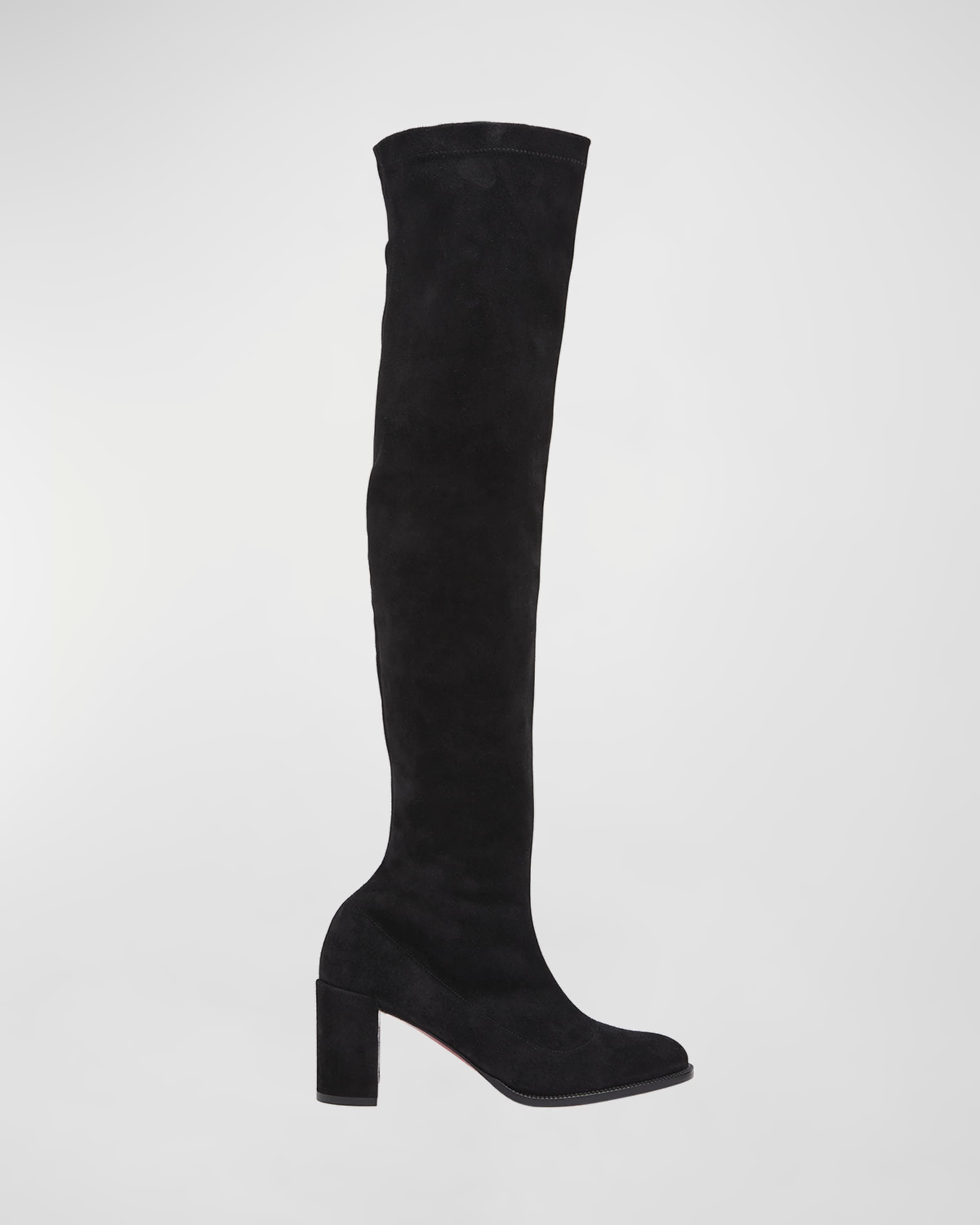 Christian Louboutin o1s1wg110325 STRETCHADOXA BOTTA ALTA 70 in Black Size US 11 / IT 41 - 1 Thumbnail