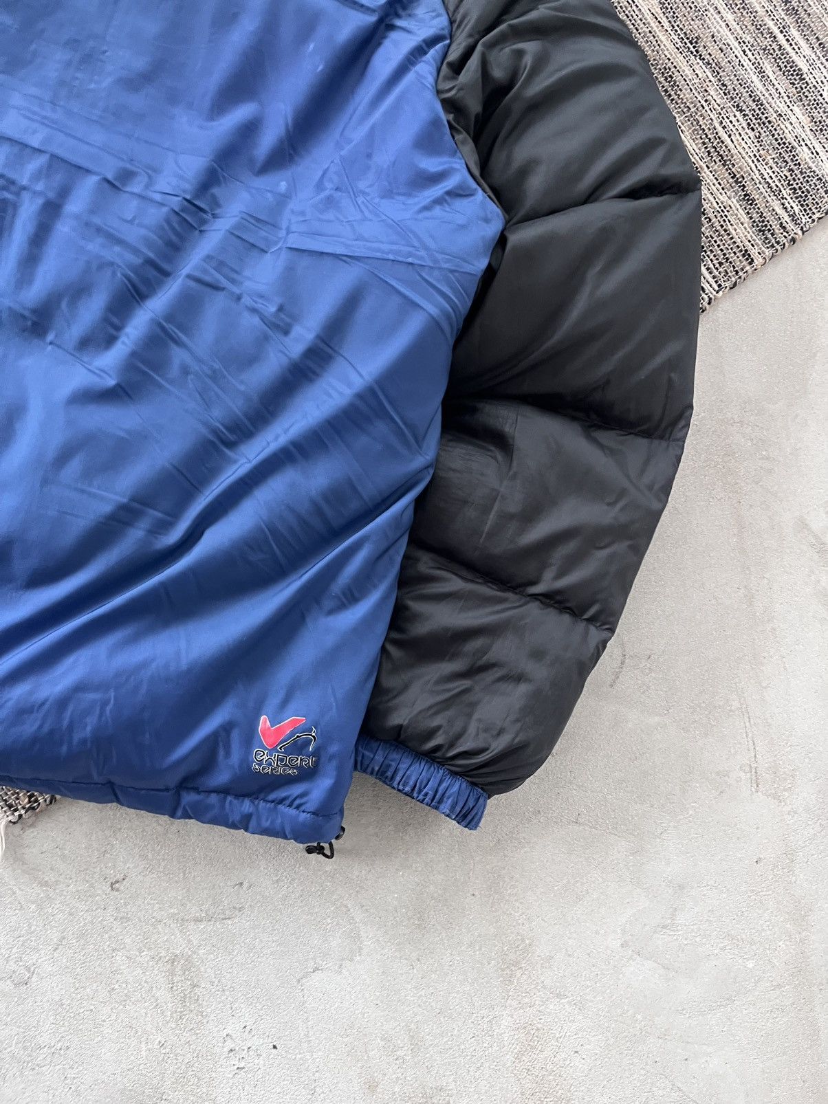 The North Face Vintage Millet Blue Black Outdoor Down Jacket Avantgarde Size US XL / EU 56 / 4 - 16 Thumbnail