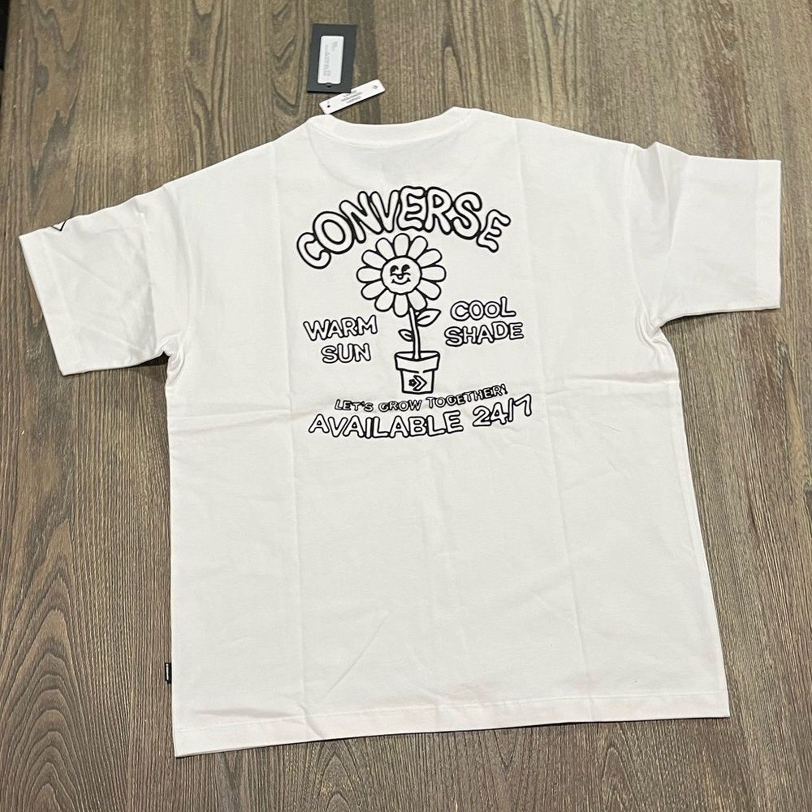 Converse NWT Converse Let's Grow Doodle T-Shirt White Size Small Size S / US 4 / IT 40 - 8 Thumbnail