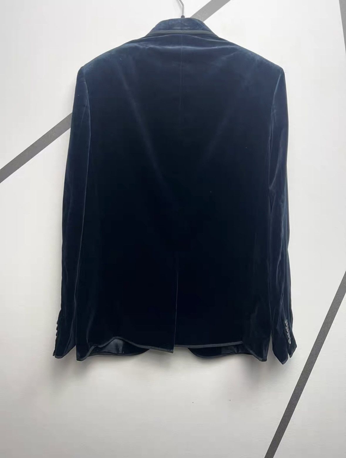 Saint Laurent Paris Velvet Blazer in Navy Blue sz 48 Size US M / EU 48-50 / 2 - 2 Thumbnail