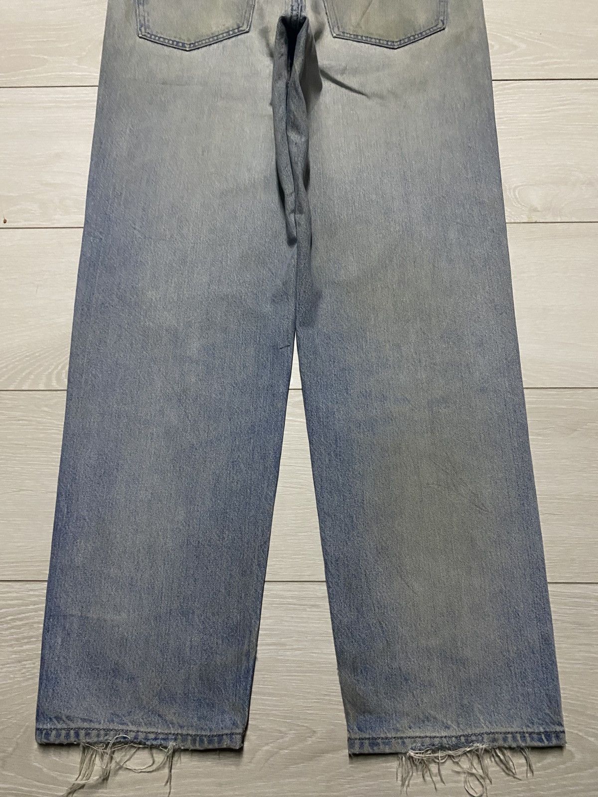 Uniqlo Vintage Japanese Uniqlo Grunge Distressed Tappered Leg Jeans Size US 34 / EU 50 - 6 Thumbnail