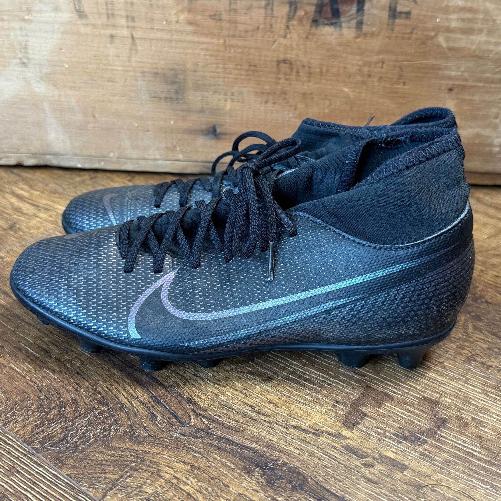 Nike Nike Mercurial Superfly Men's Soccer Cleats Black Sz. 5.5 Size US 5.5 / EU 38 - 4 Thumbnail
