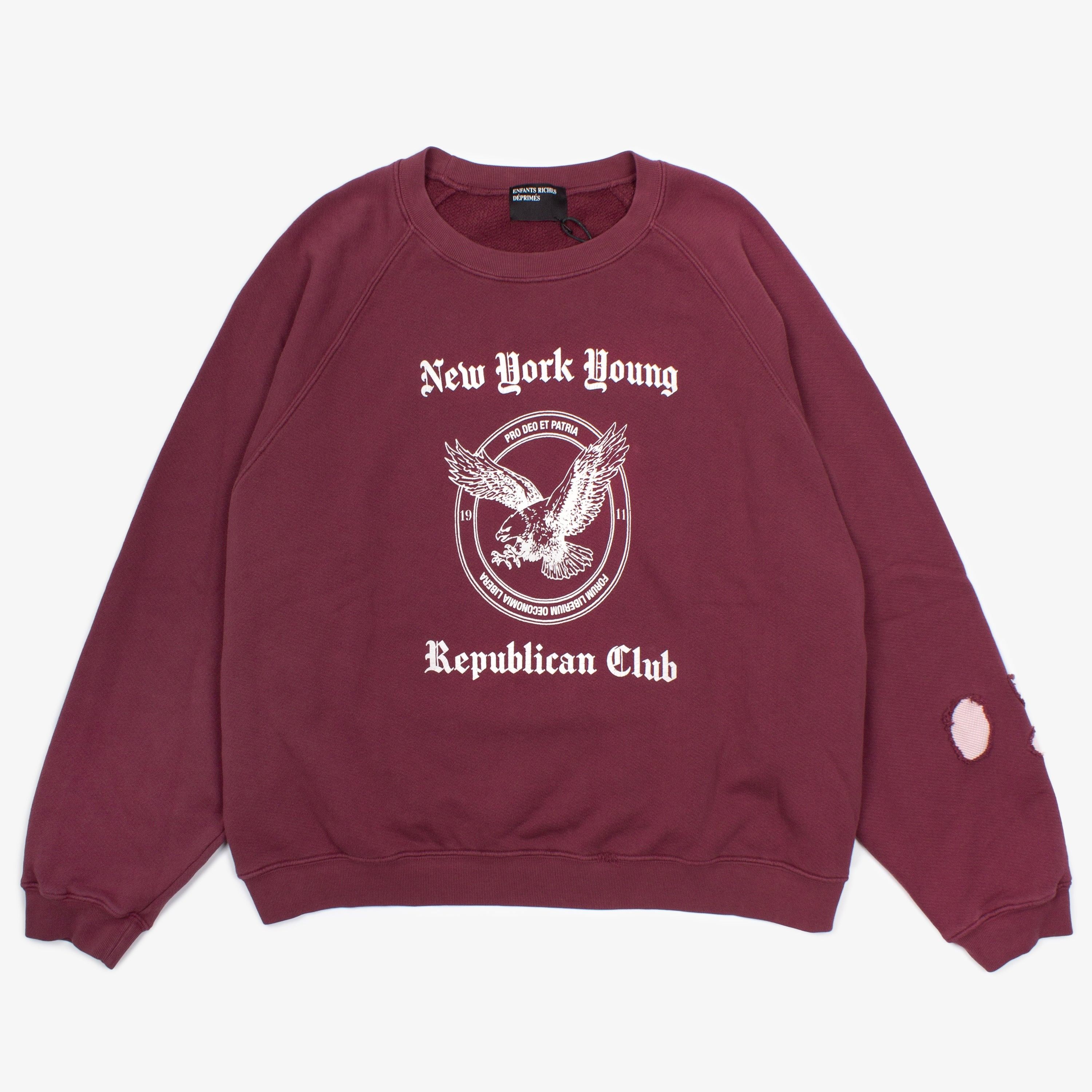 Enfants Riches Deprimes ENFANTS RICHES DEPRIMES NEW YORK YOUNG REPUBLICANS CREWNECK Size US XL / EU 56 / 4 - 2 Thumbnail