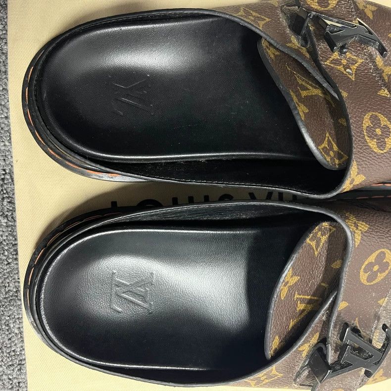 Louis Vuitton Louis Vuitton Brown Birkenmann logo slipper Size US 8 / EU 41 - 3 Thumbnail