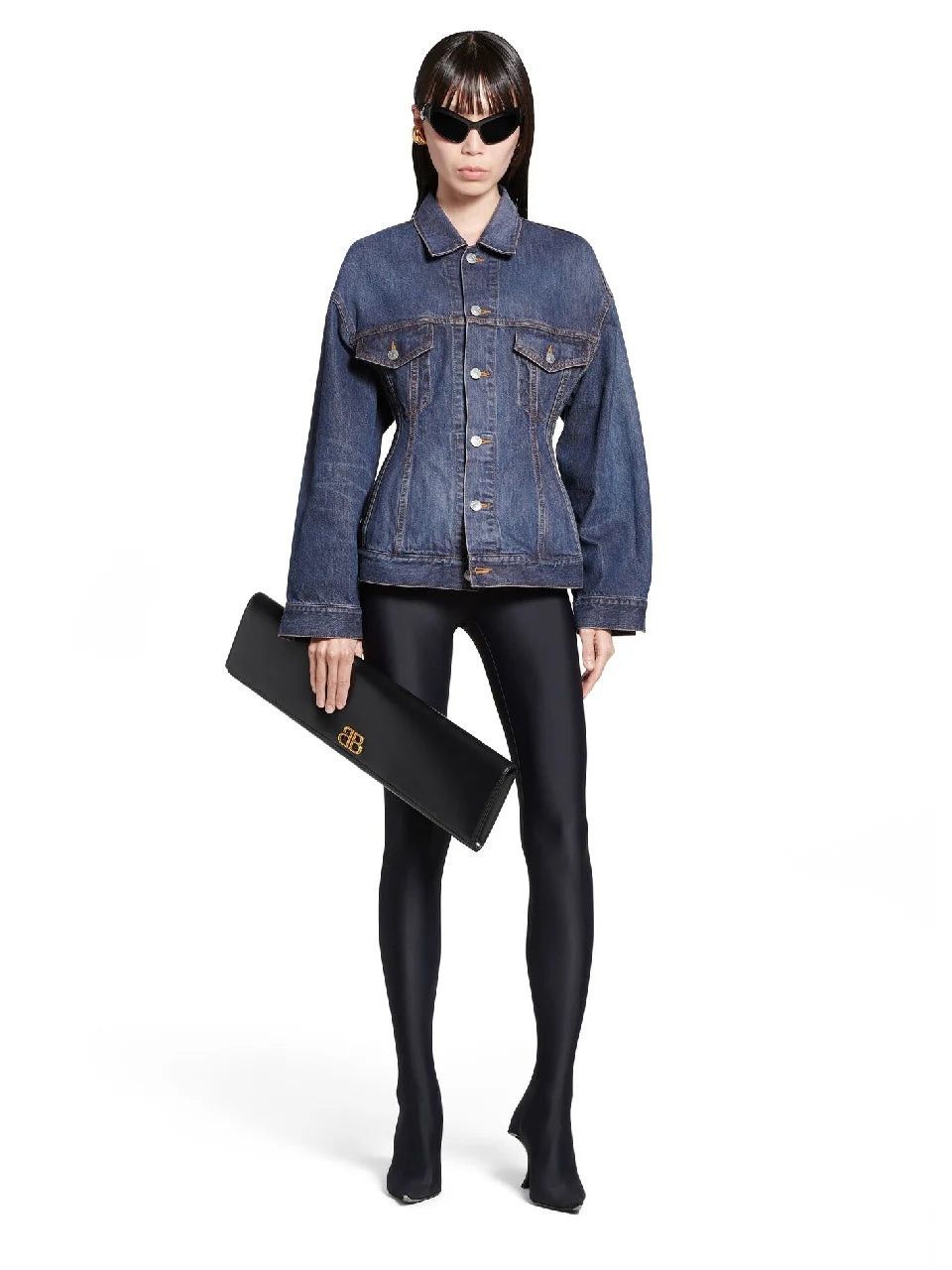 Balenciaga o1y0625 Denim Jacket in Blue Size XS / US 0-2 / IT 36-38 - 5 Thumbnail