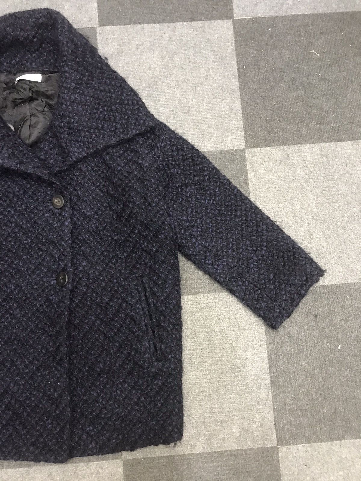 Designer × Japanese Brand × Tomorrowland Winter Very Rare KNOTat Two Tones Oversize Knitted Coat Size S / US 4 / IT 40 - 2 Thumbnail