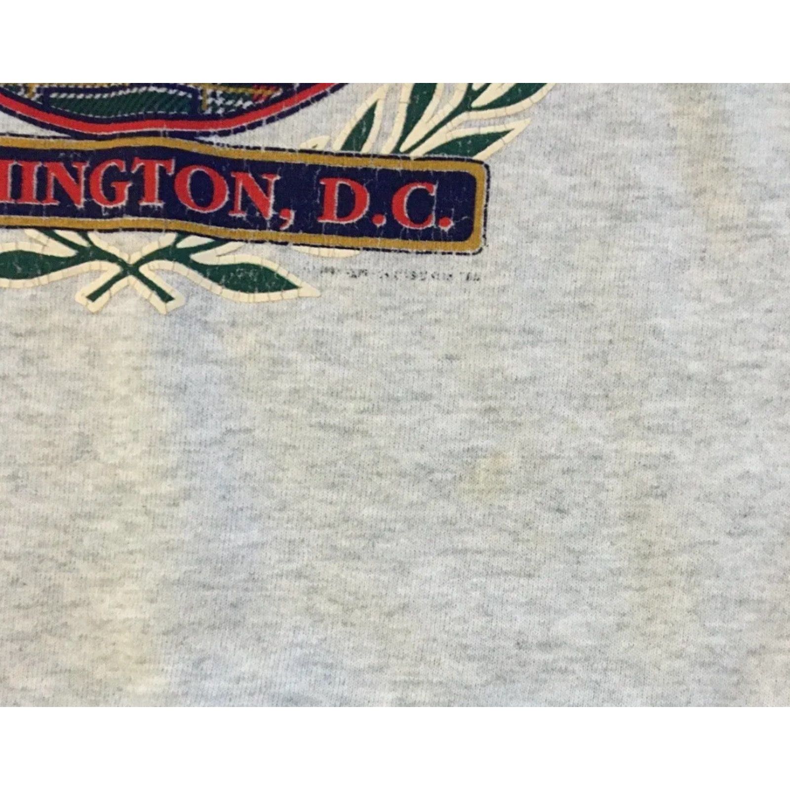 Vintage Vtg 80s Washington DC Faded Sweatshirt S Eagle White House President Grunge 90s Hoodie Mens Gray Small USA US Made Potus 80s 90s Vintage College Rock Size US S / EU 44-46 / 1 - 4 Thumbnail