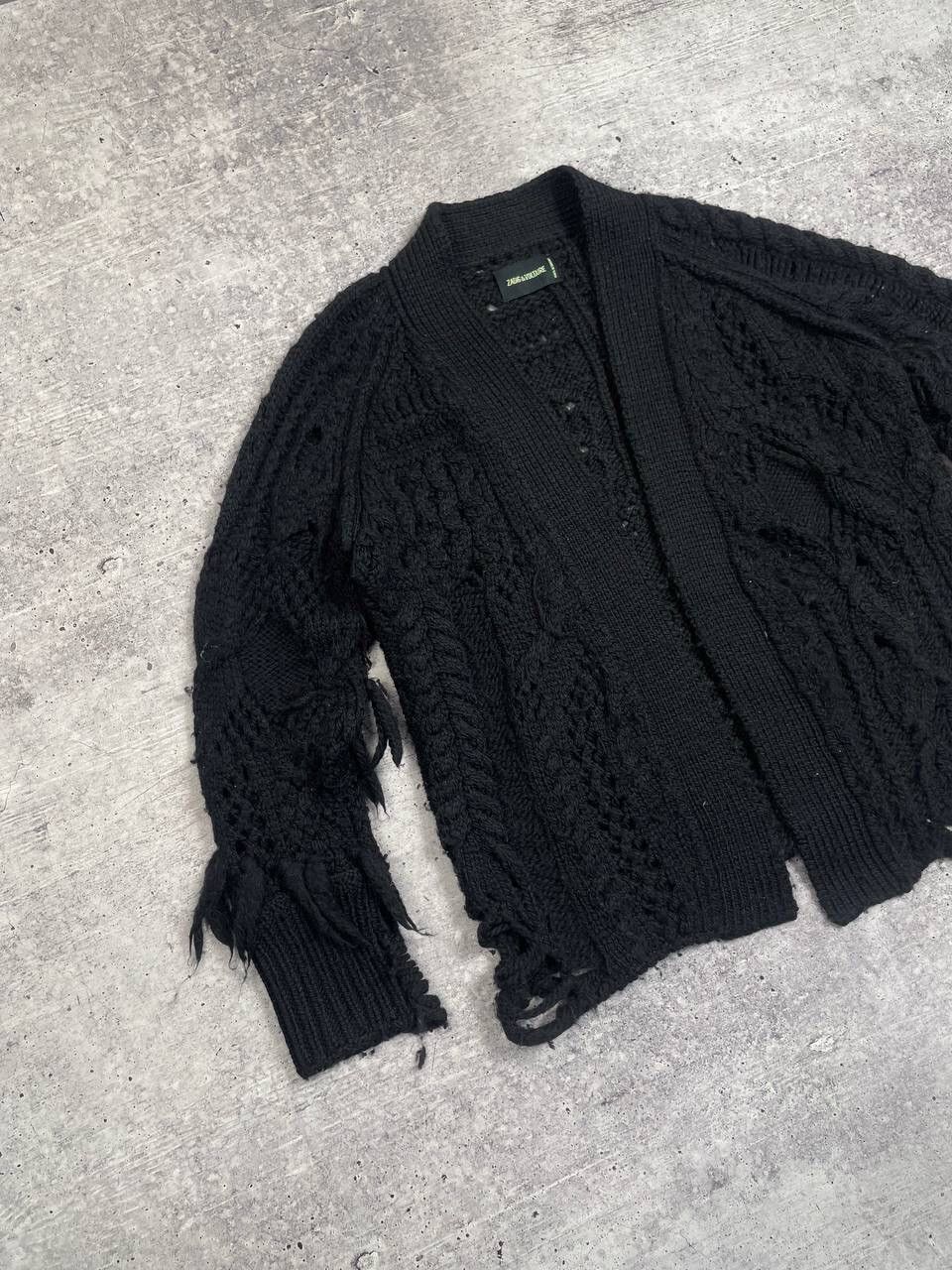 Zadig & Voltaire Zadig Voltaire Distressed Dalia Cardigan Sweater Y2K Size US M / EU 48-50 / 2 - 2 Thumbnail