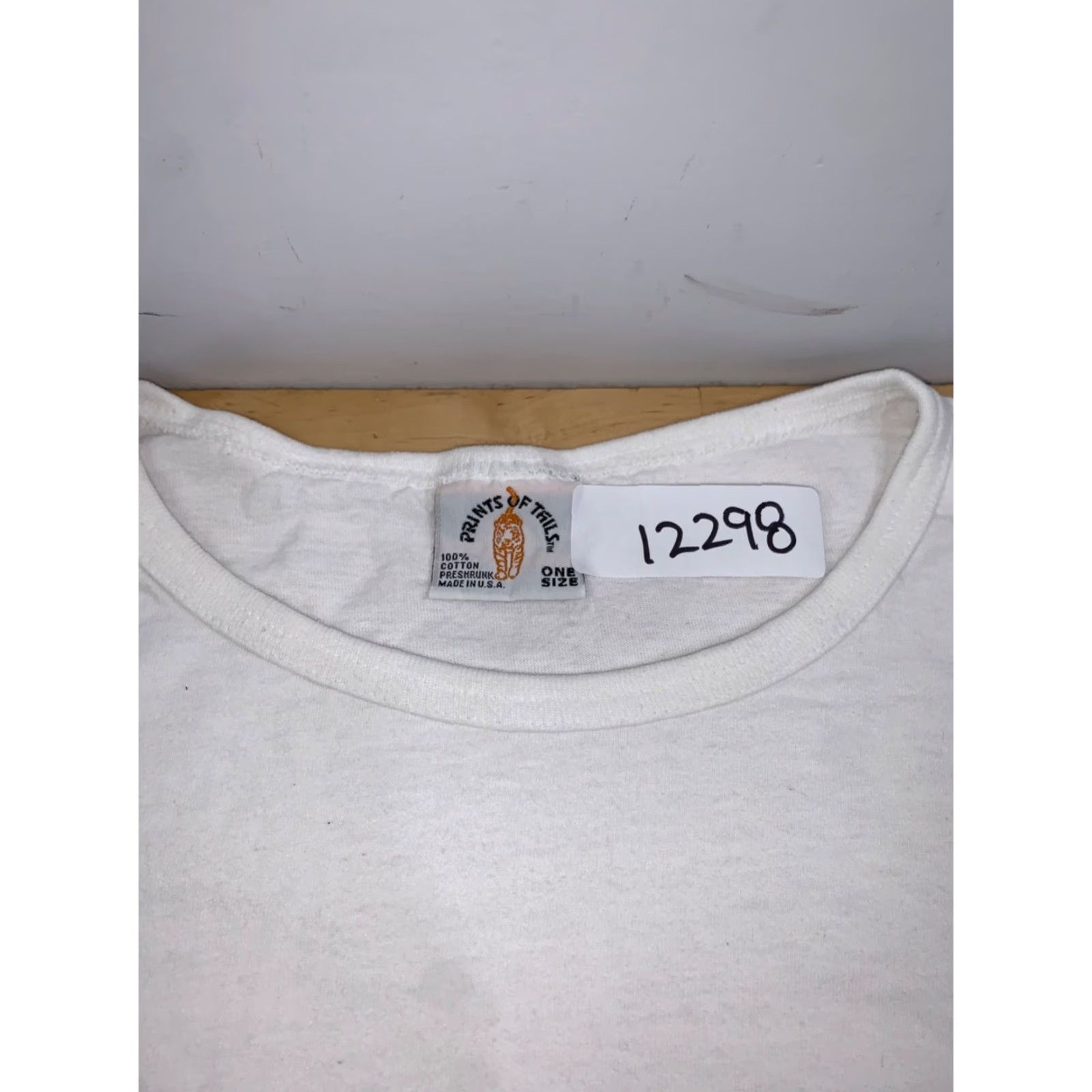 Vintage VINTAGE Prints of Tails Frog Shirt Unisex One Size White Cotton 90s Nature Size US M / EU 48-50 / 2 - 3 Thumbnail
