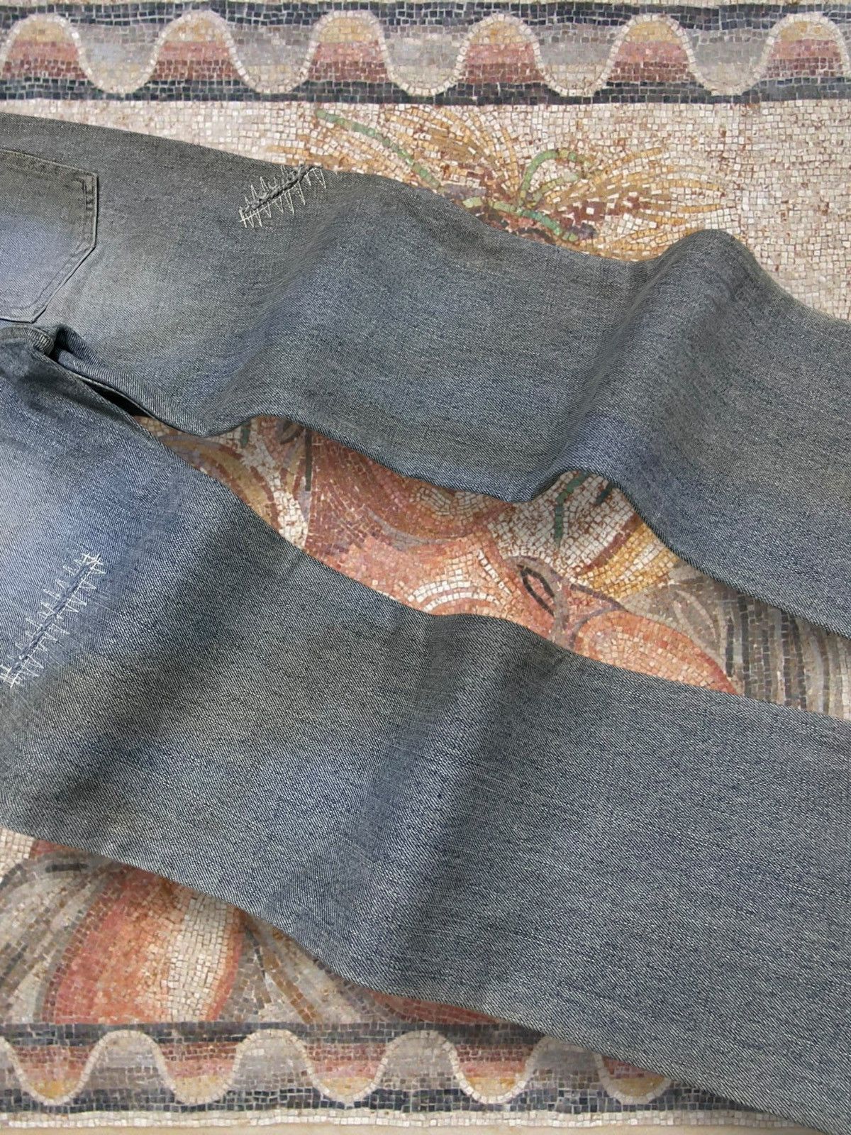 Tornado Mart Vintage 1990s Japan Designer Real Blue Interplanet Flared Size US 28 / EU 44 - 14 Thumbnail