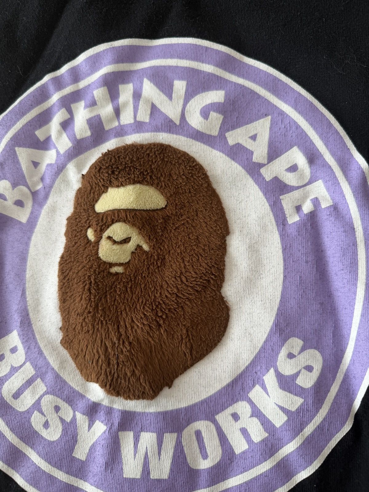 Bape Black Bape fuzzy ape tee Size XS / US 0-2 / IT 36-38 - 2 Thumbnail