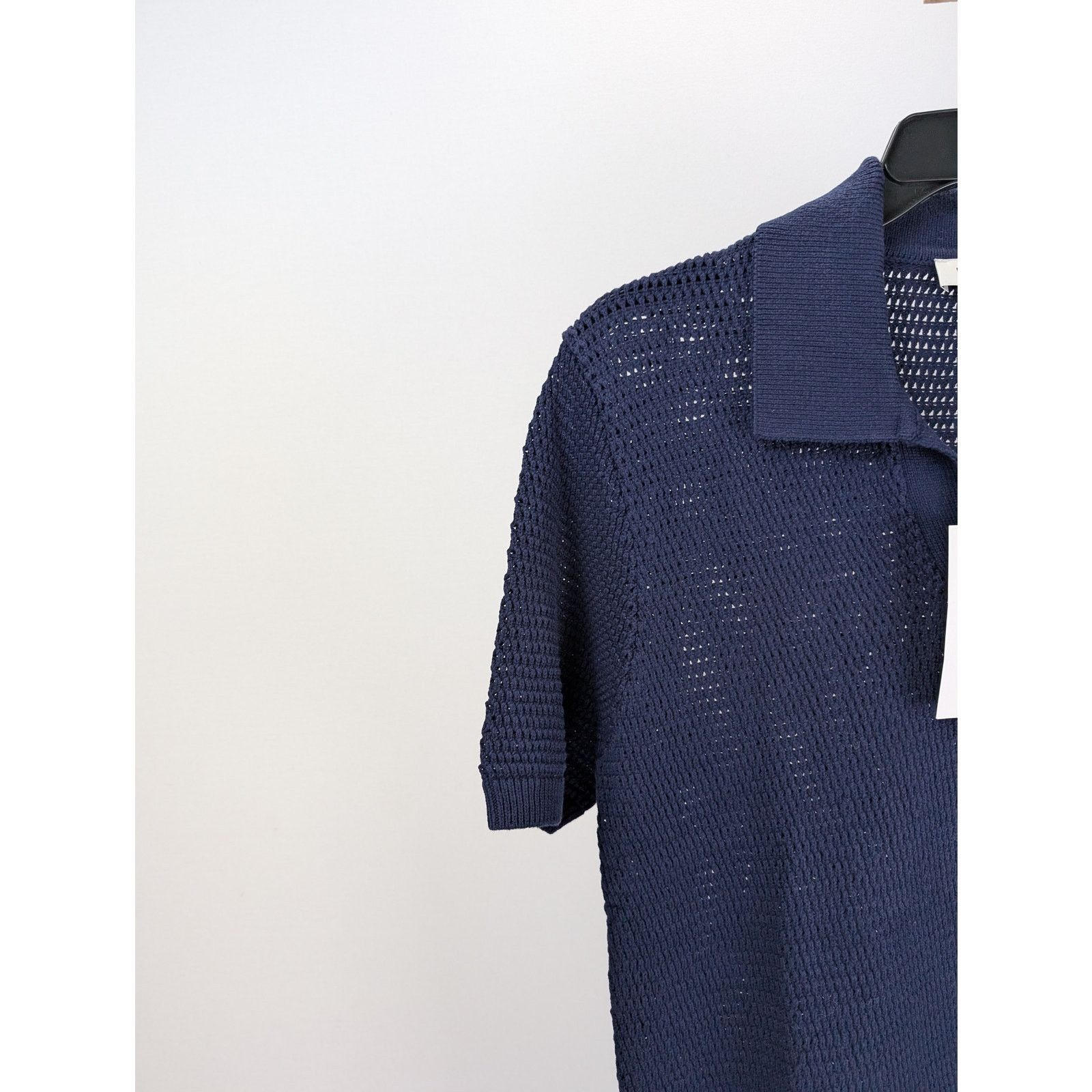 Frame o1rshd1 CC20 Short Sleeve Sweater Polo Shirt in Navy Size US S / EU 44-46 / 1 - 5 Thumbnail