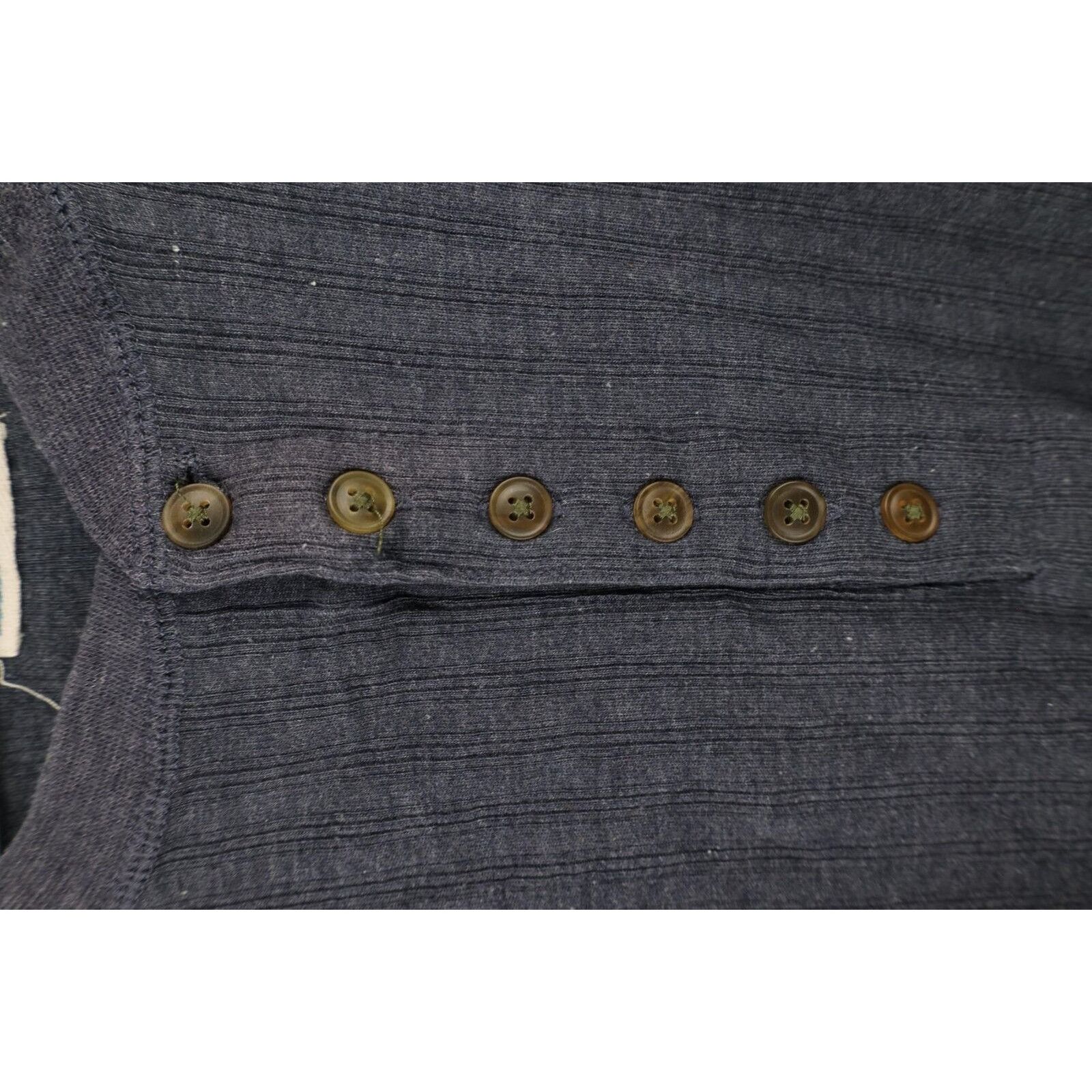 Vintage Vintage 90s Streetwear Faded Ribbed Knit Henley T-Shirt Size US XL / EU 56 / 4 - 7 Thumbnail