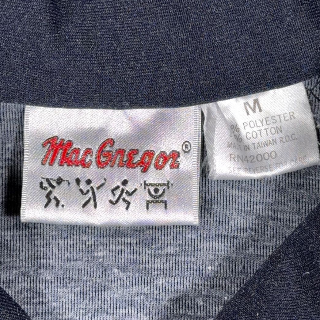 McGregor VINTAGE MacGregor Jacket Mens Medium Blue Track Full Zip Raglan 80s Size US M / EU 48-50 / 2 - 4 Thumbnail