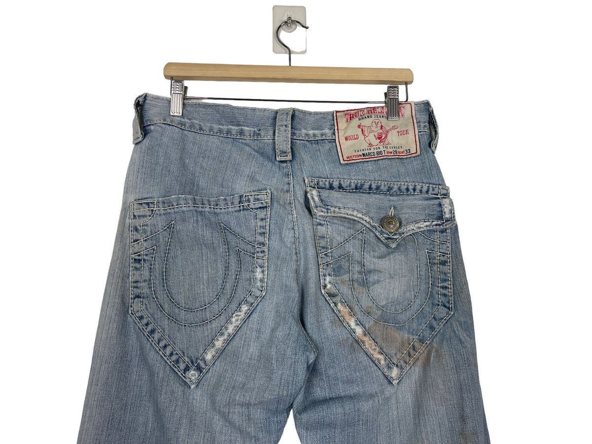 If Six Was Nine 🔥TRUE RELIGION MADE IN USA DISTRESSED RIPPED JEANS Size US 32 / EU 48 - 13 Thumbnail