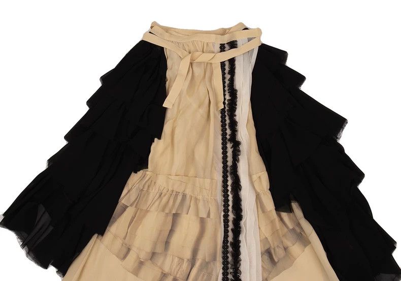 Comme des Garcons Comme des Garcons size M Broken bride beige black retro la Size 23" - 4 Thumbnail