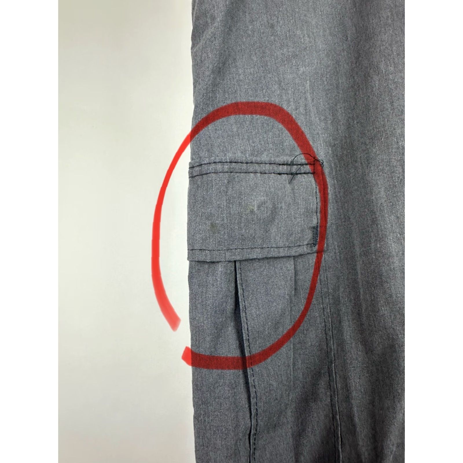Vintage VINTAGE Army Cargo Pants 34x32 ACTUAL SLIM FIT Black 80s 90s Casual Mens Pants Size US 34 / EU 50 - 5 Thumbnail