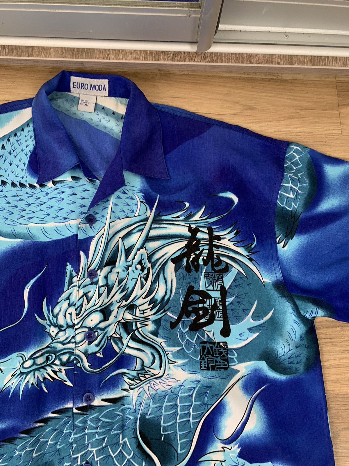 Vintage Vintage Y2K Japanese Style Dragon Button Up Shirt Size US XL / EU 56 / 4 - 5 Thumbnail