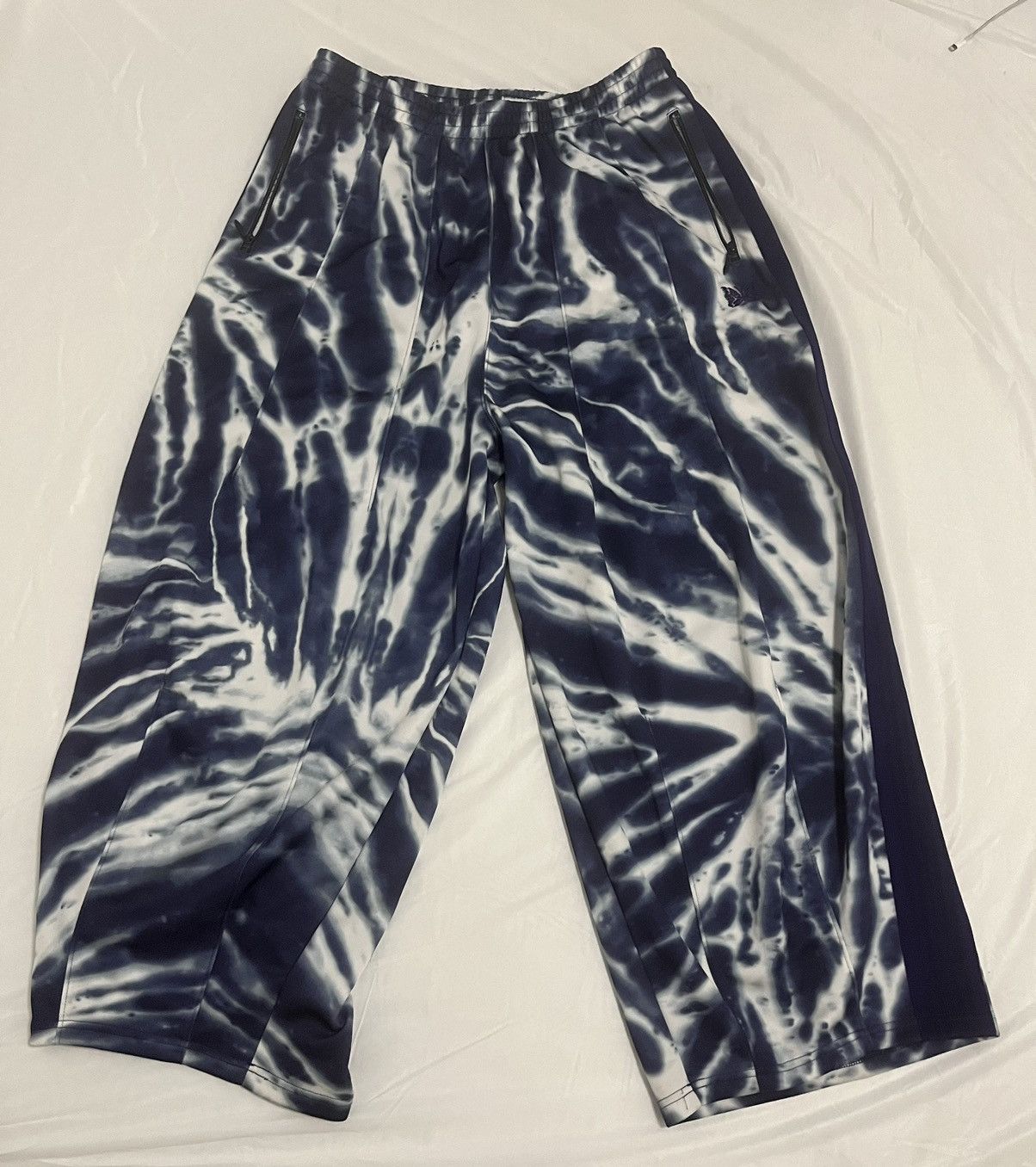 Needles Blue and White Baggy Trackpants