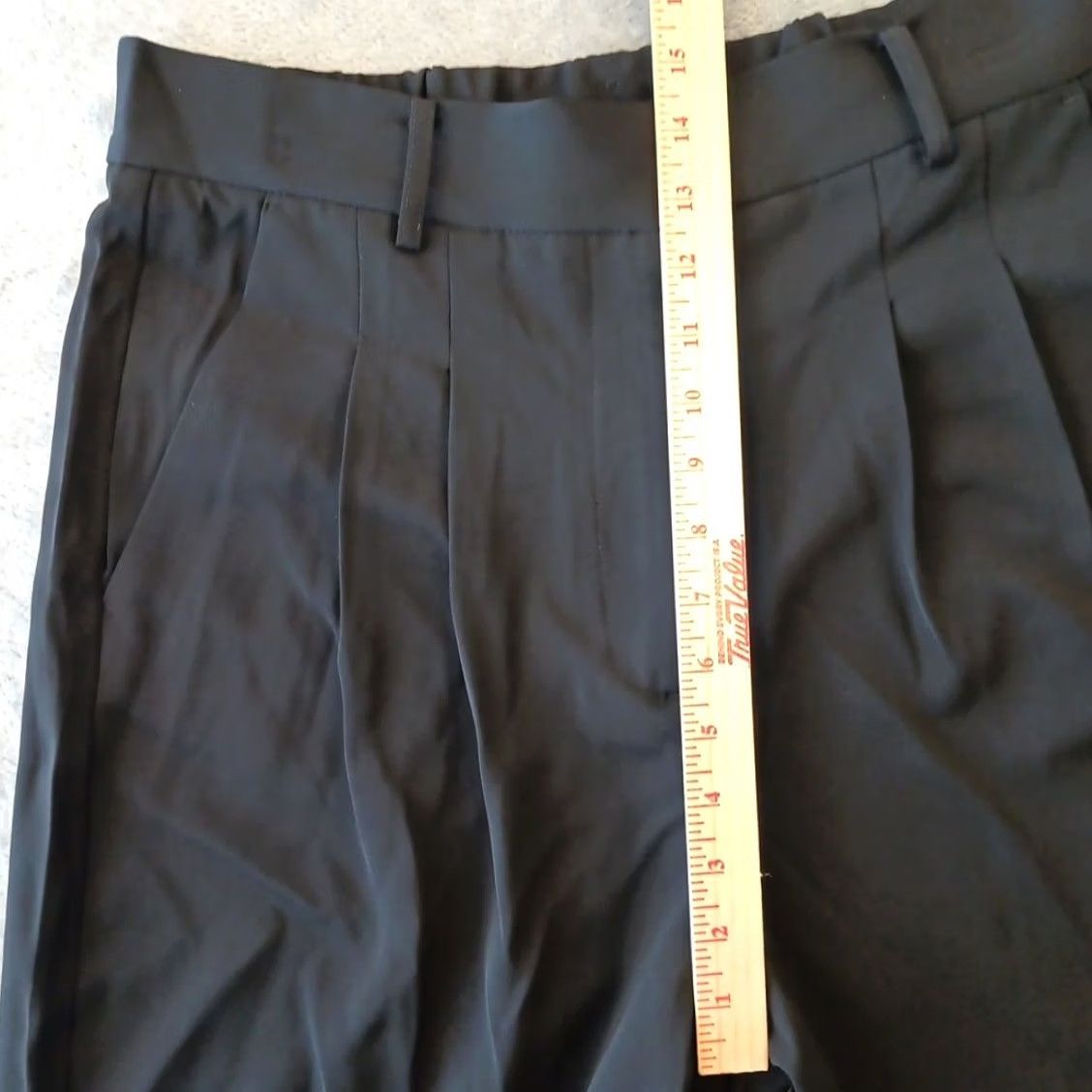 French Connection French Connection Pants Womens Large Black Wide-Leg Ankle Pockets 32x30.5 New Size 36" / US 14 / IT 50 - 3 Thumbnail